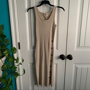 Tan Sweater Tank Dress